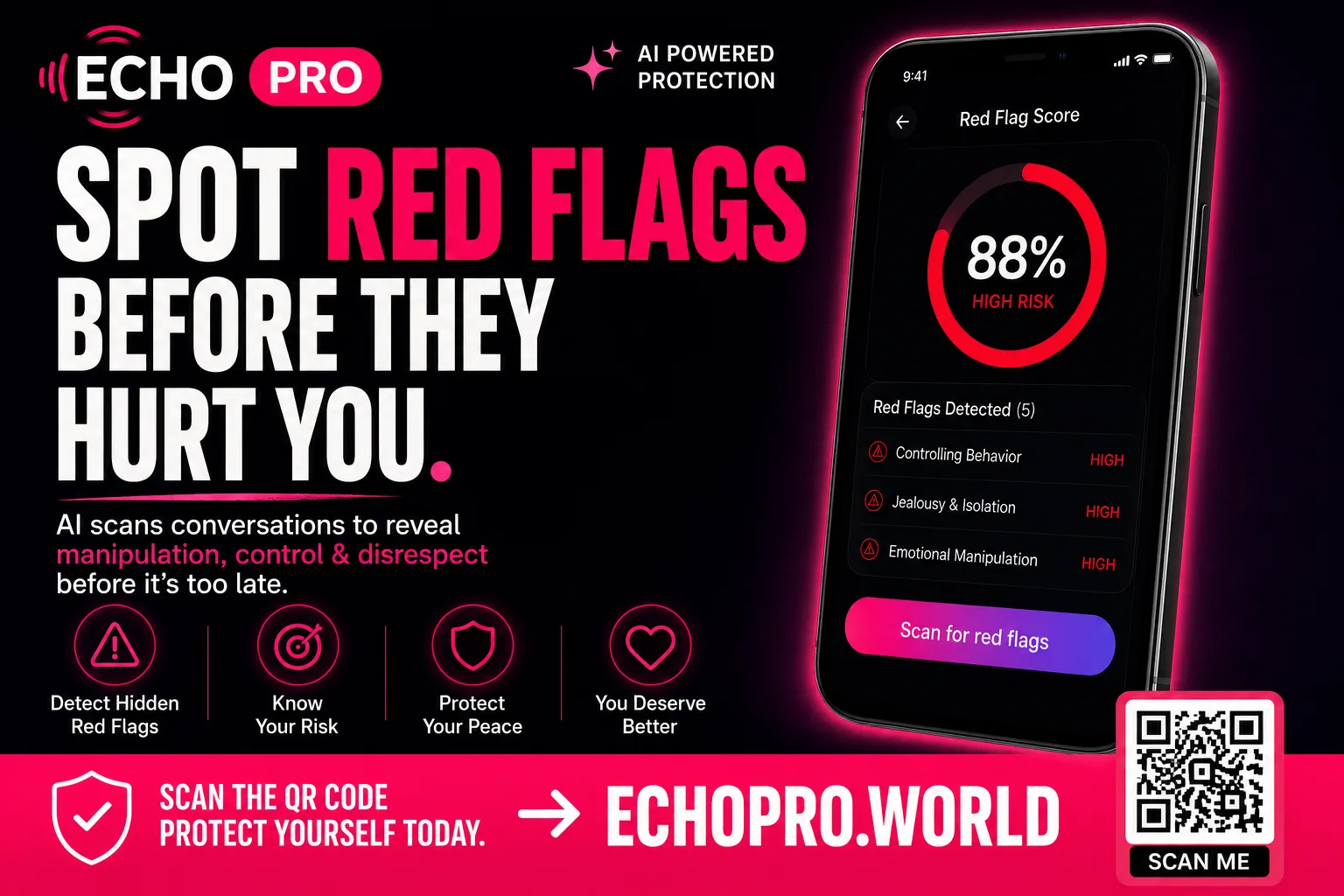 Echo Pro — spot red flags before they hurt you
